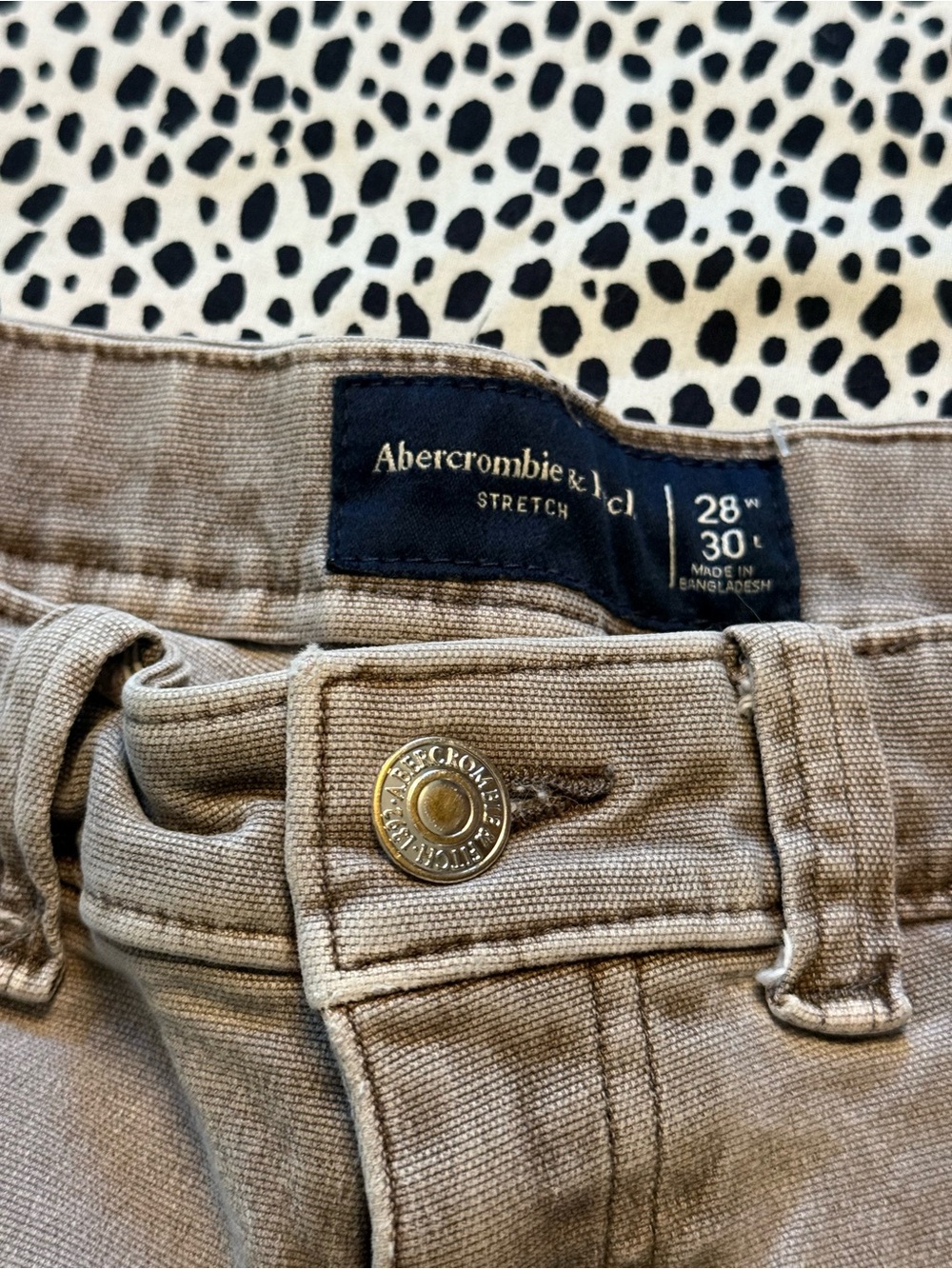Abercrombie & Fitch Stretch Jeans - Taupe